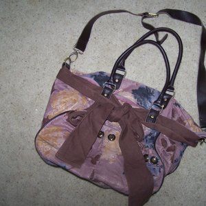 deux lux Handbag Purse Boho Floral Crossbody Satchel Pink